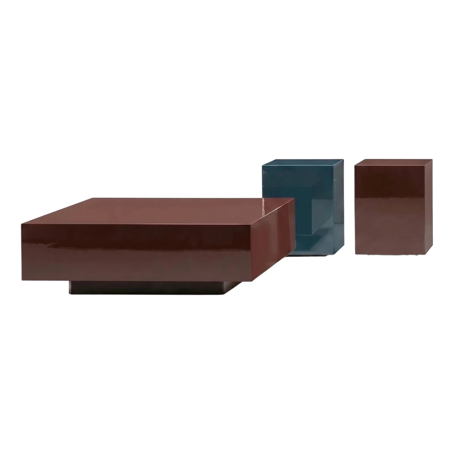 Modern High Gloss Coffee Table and Side Tables