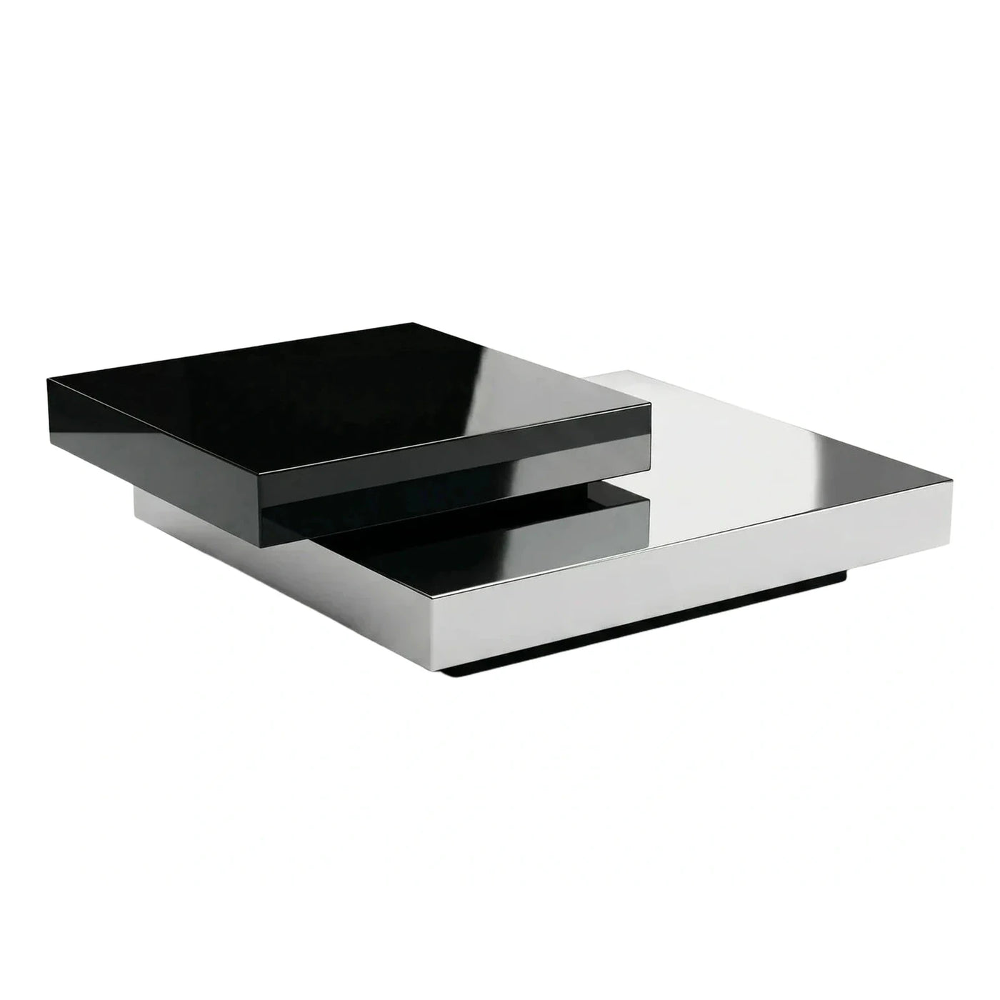 Modern Black and White High Gloss Coffee Table