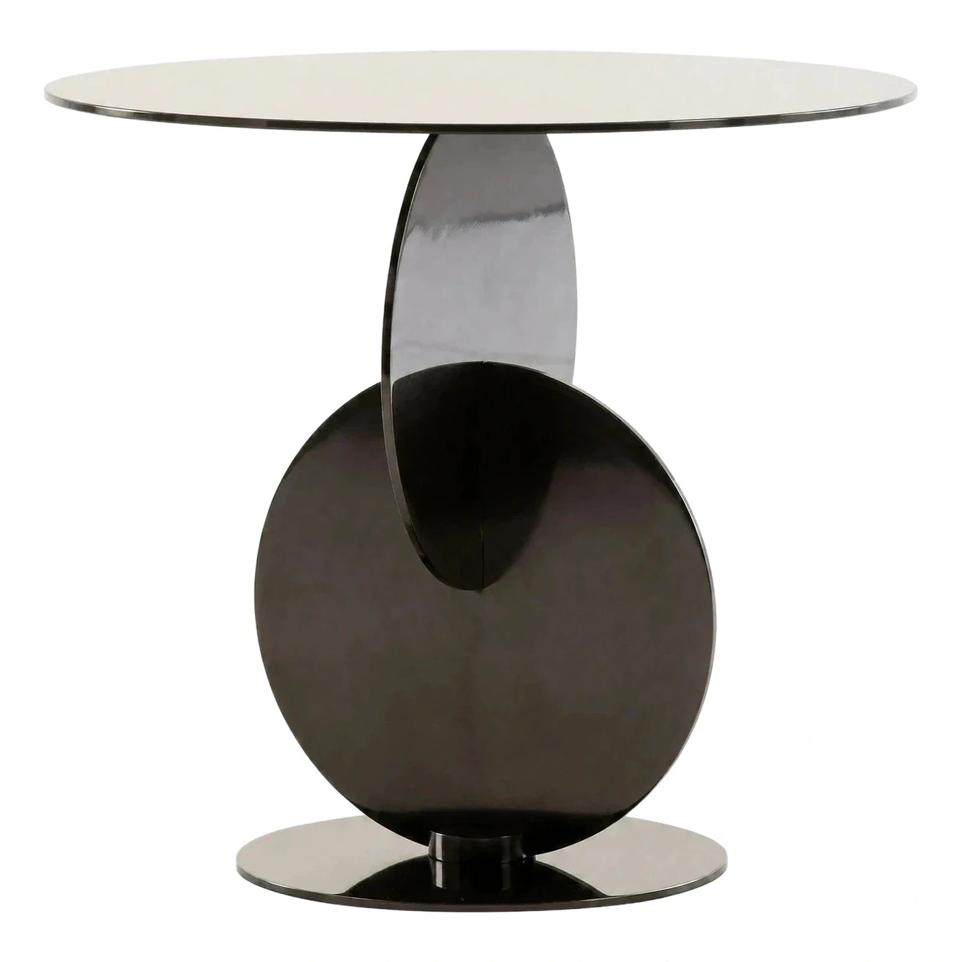 Modern Round Coffee Table Sculptural Base