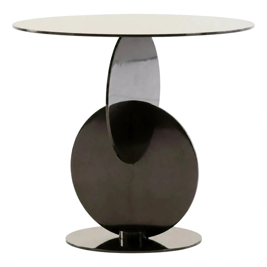 Modern Round Coffee Table Sculptural Base