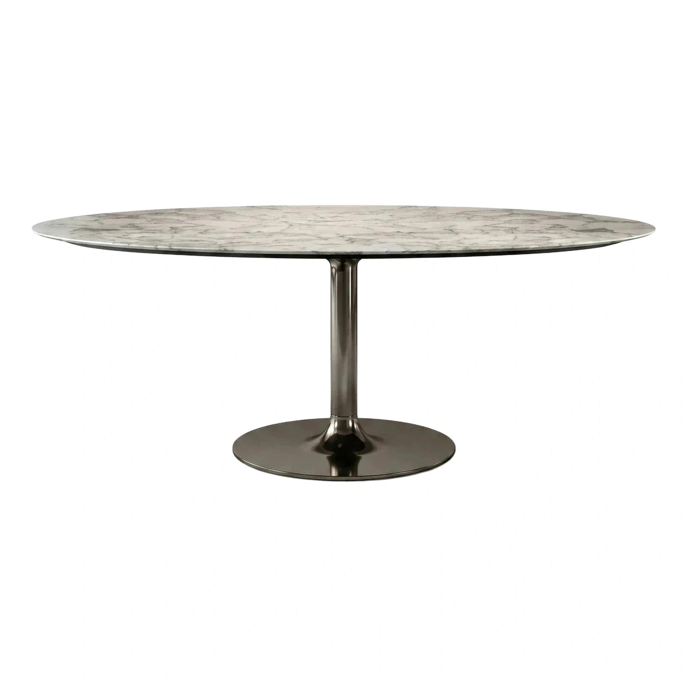 Round Marble Top Dining Table Metal Base