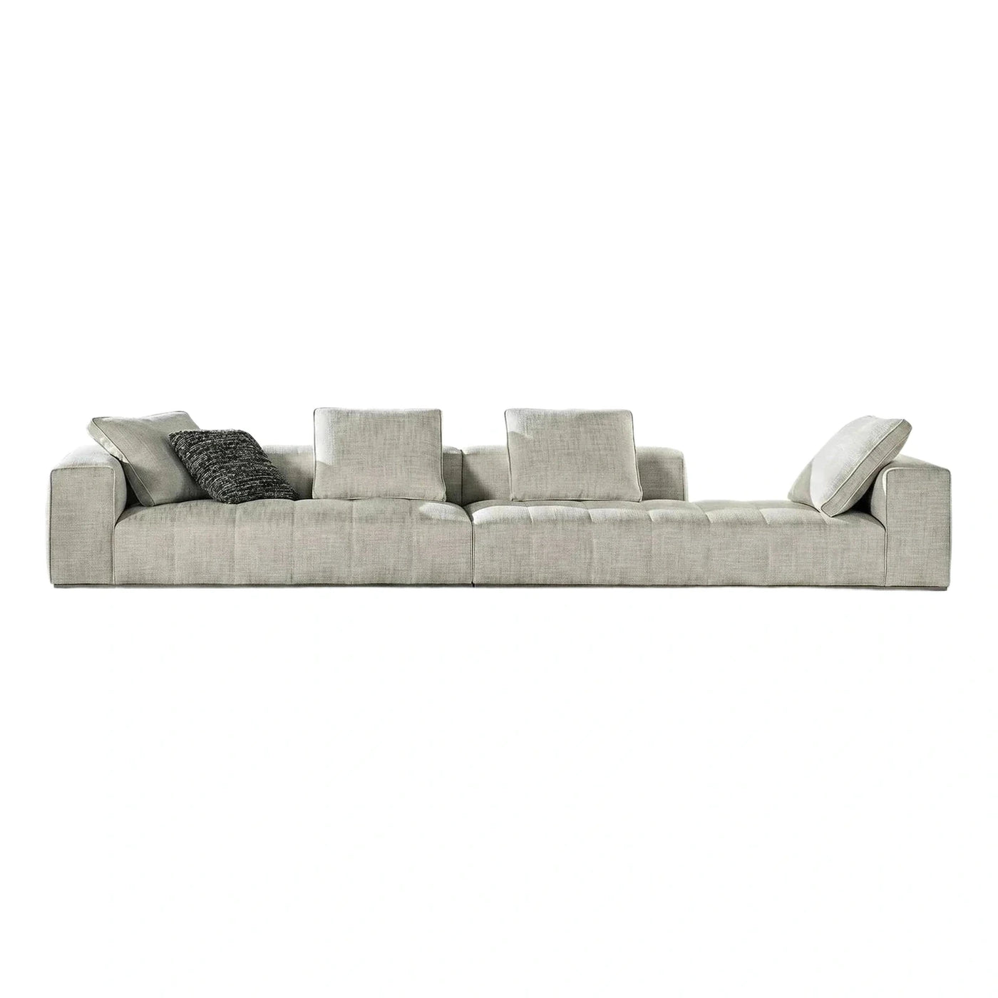 Modern Beige Fabric Modular Sectional Sofa