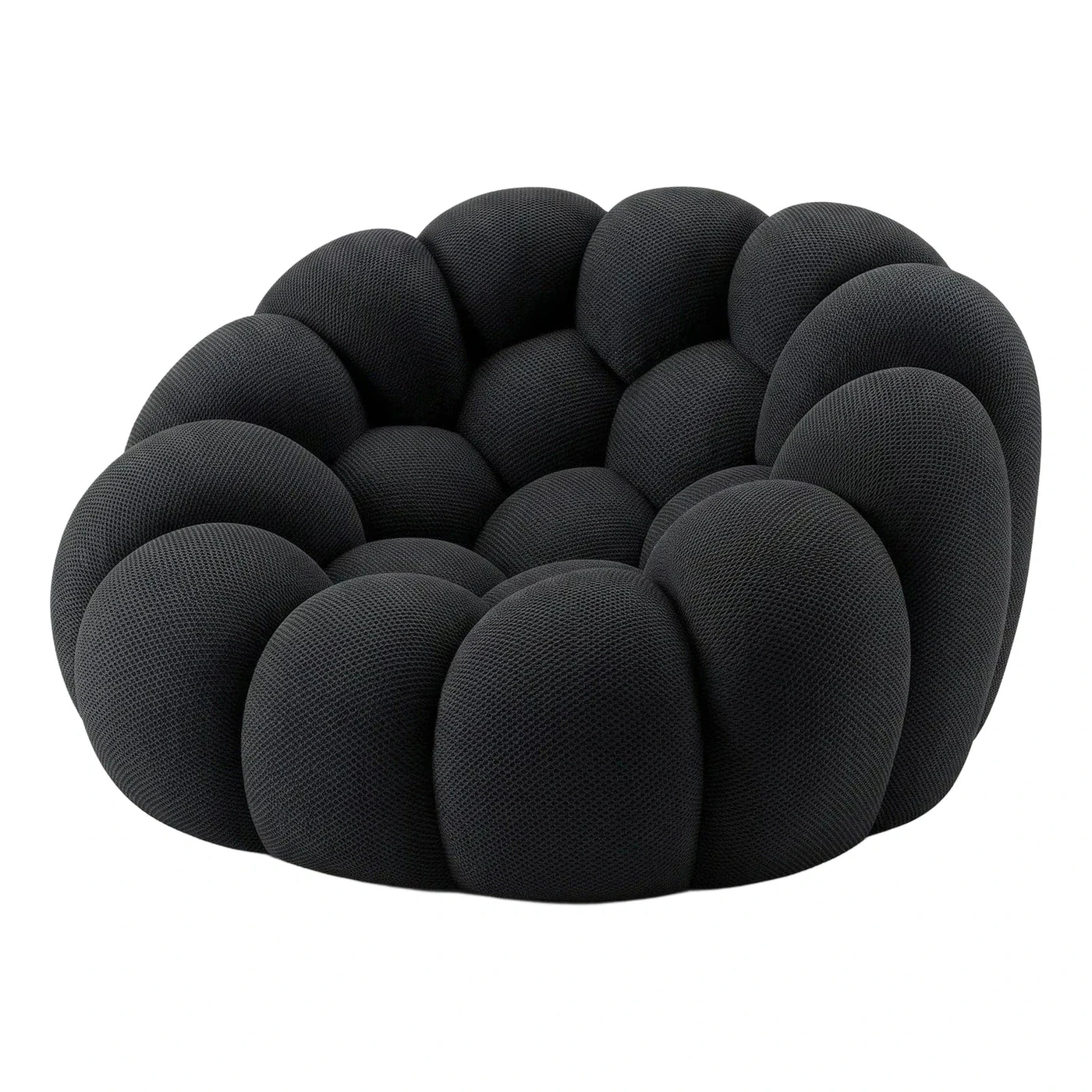 Black Boucle Modular Bubble Lounge Chair