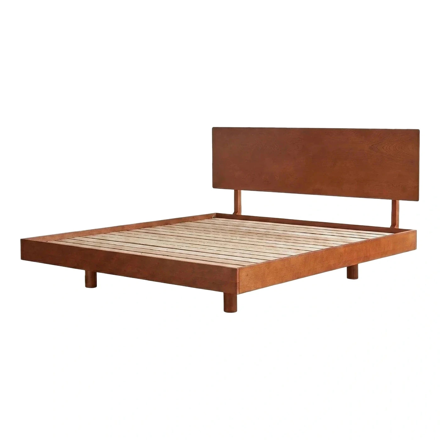 Solid Wood Platform Bed Frame with Headboard