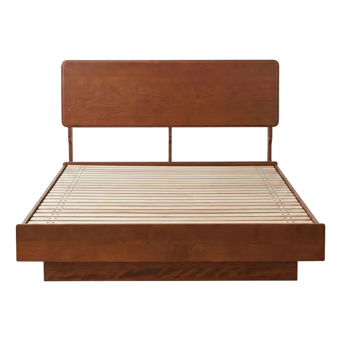 Modern Brown Wood Platform Bed Frame