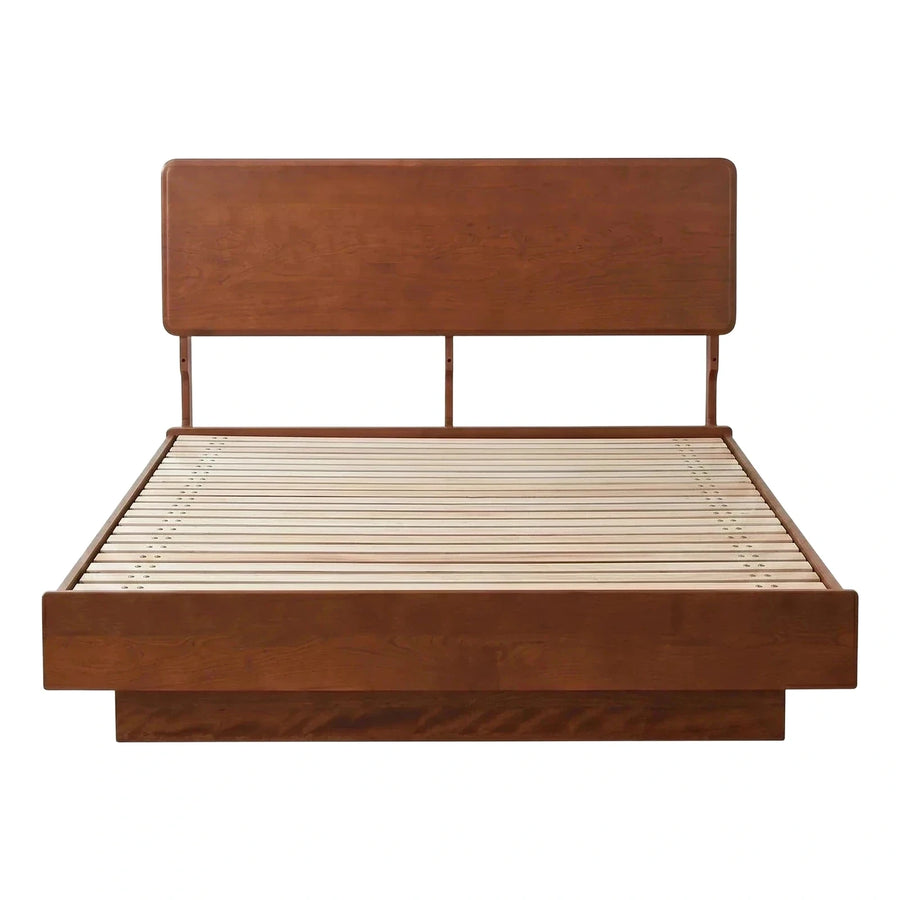 Modern Brown Wood Platform Bed Frame