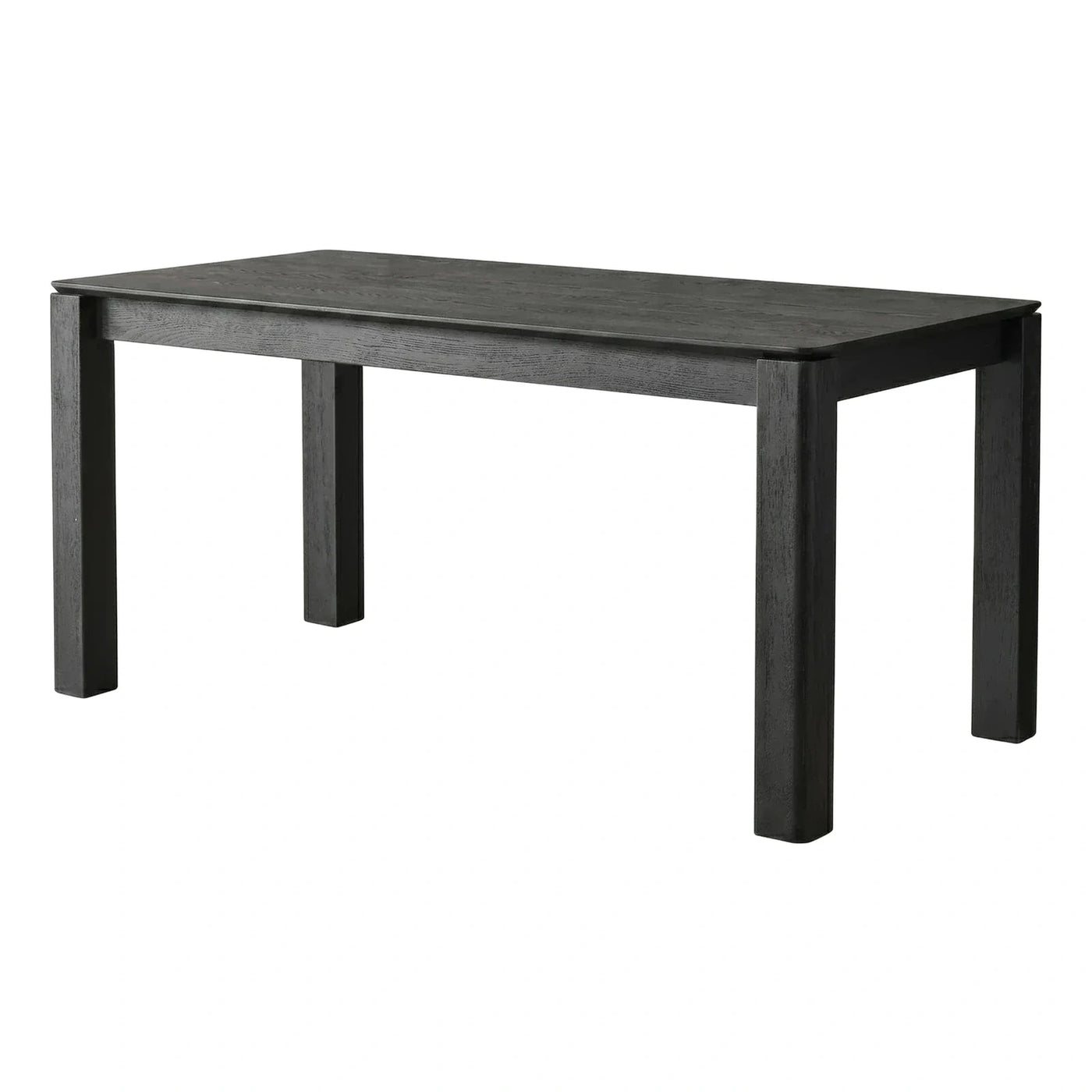 Modern Black Rectangular Wood Dining Table