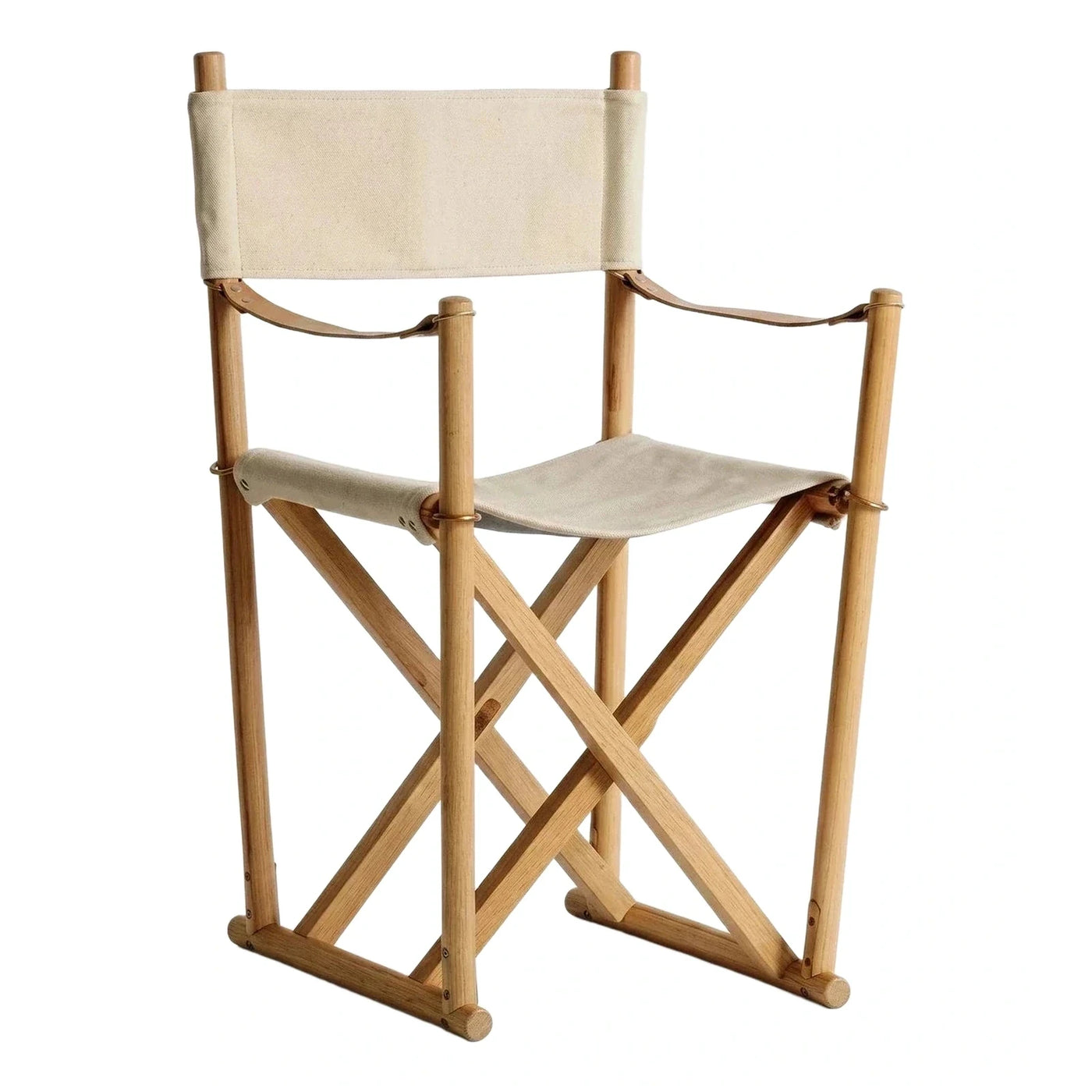 Natural Wood Director Chair with Canvas Seat