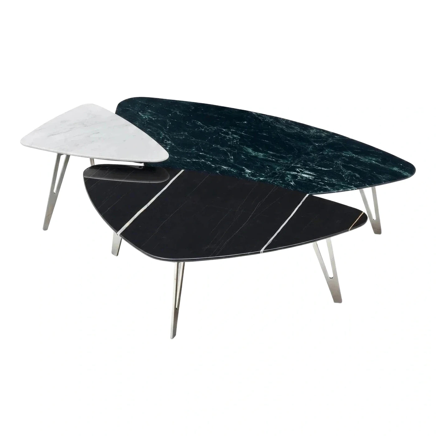 Modern Marble Nesting Coffee Table Set