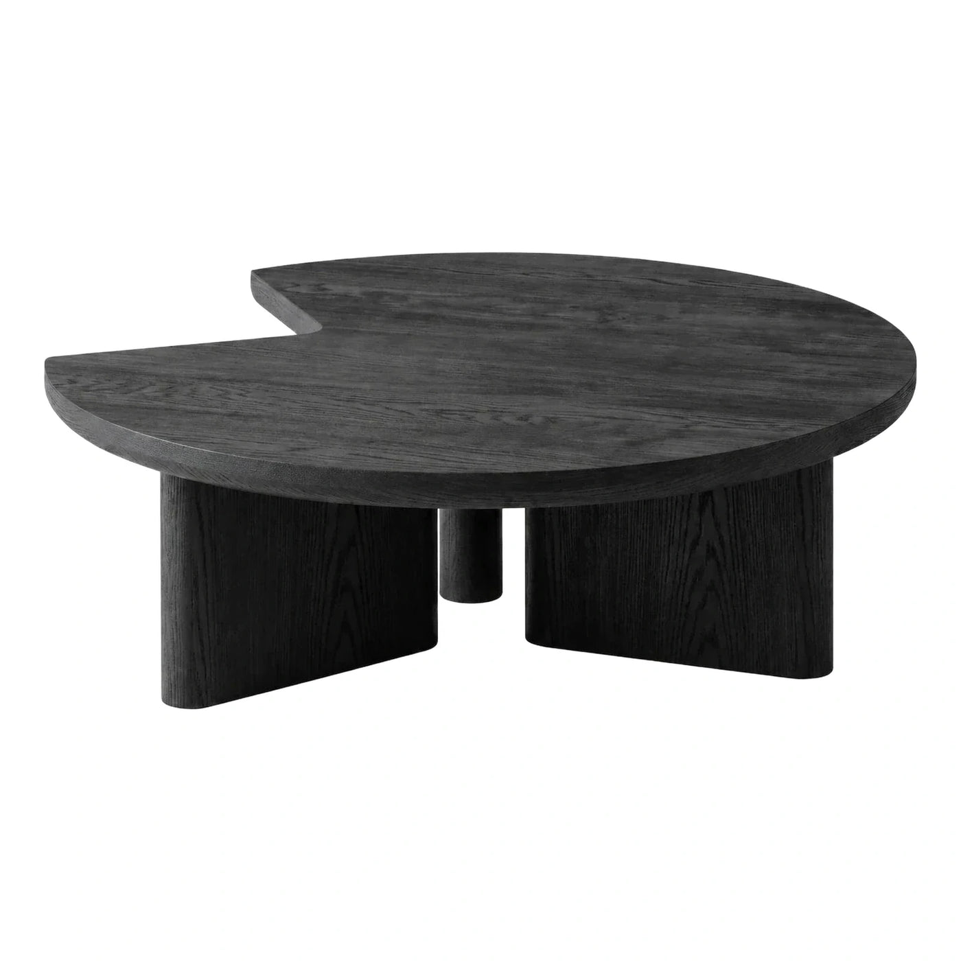 Dark Wood Sculptural Organic Coffee Table