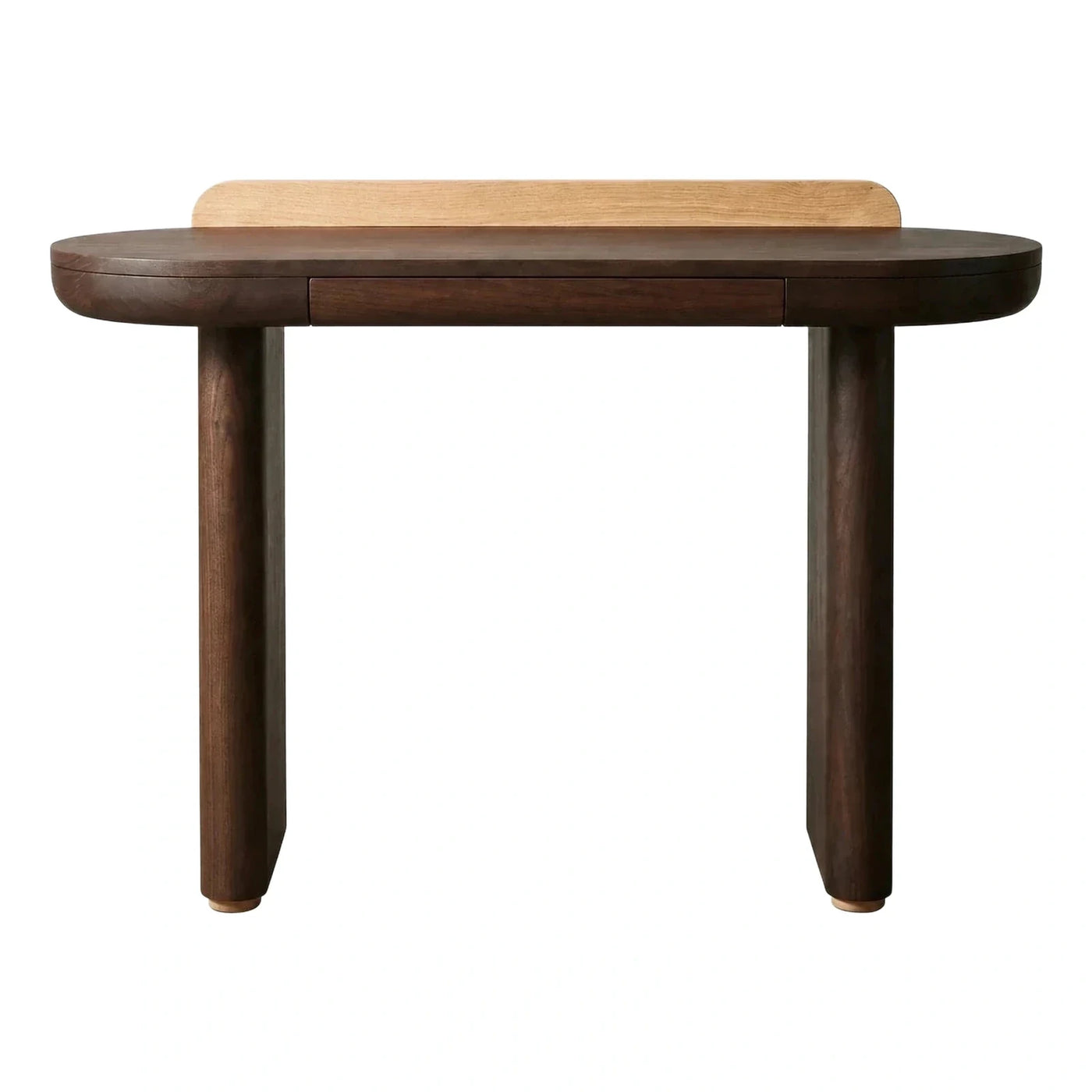 Modern Oval Dark Wood Dining Table