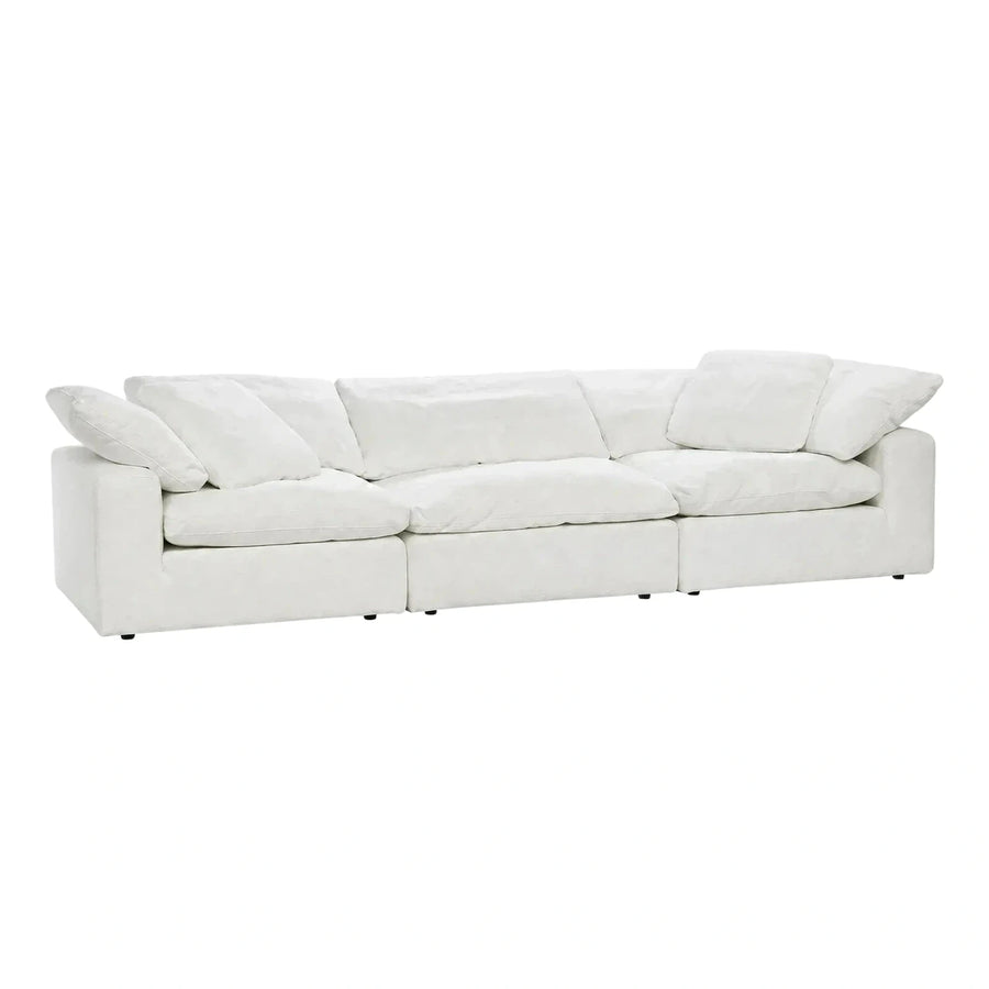 Modern White Modular Fabric Sectional Sofa