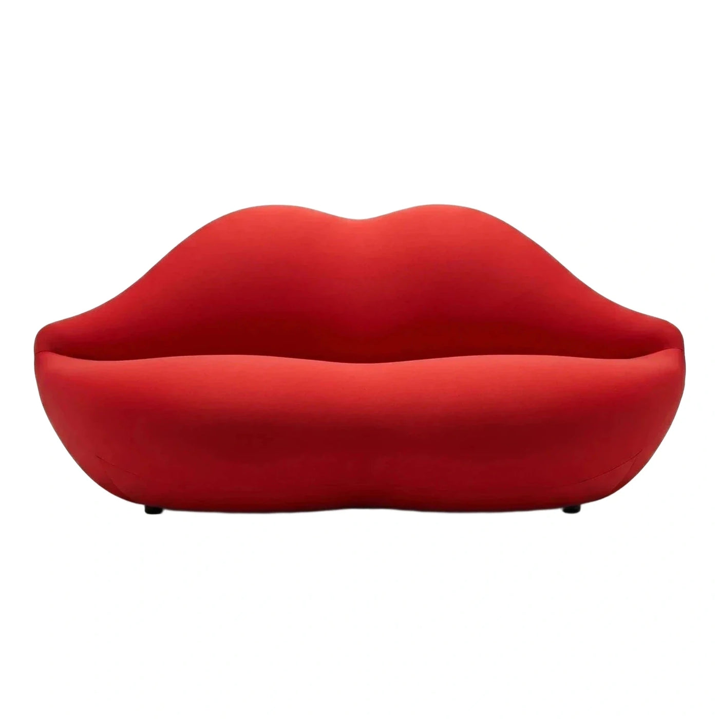Red Lip Shaped Modern Fabric Sofa