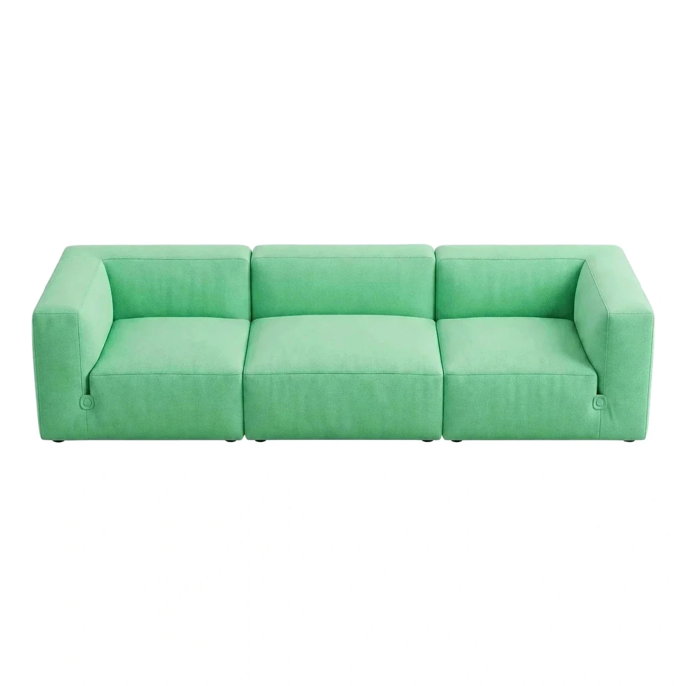 Modern Mint Green Modular Fabric Sofa