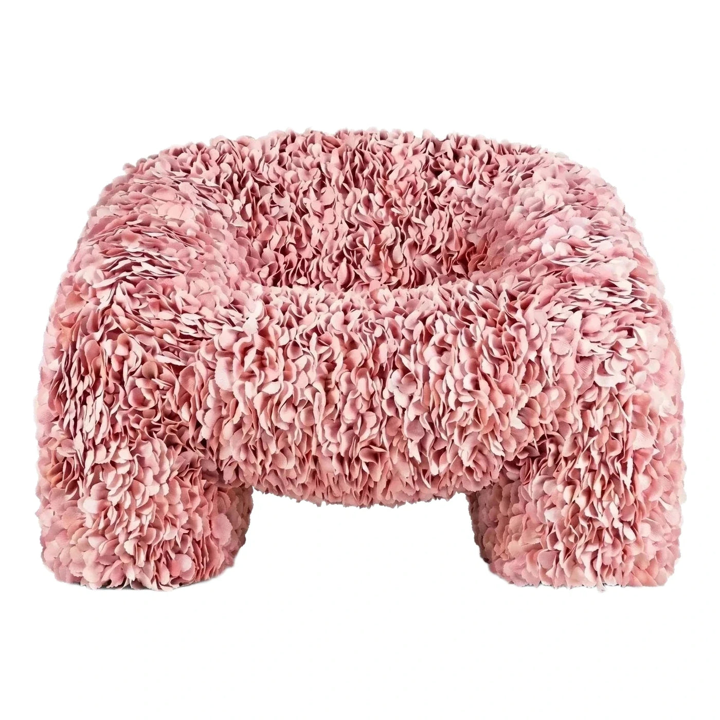 Pink Petal Textured Fabric Sofa