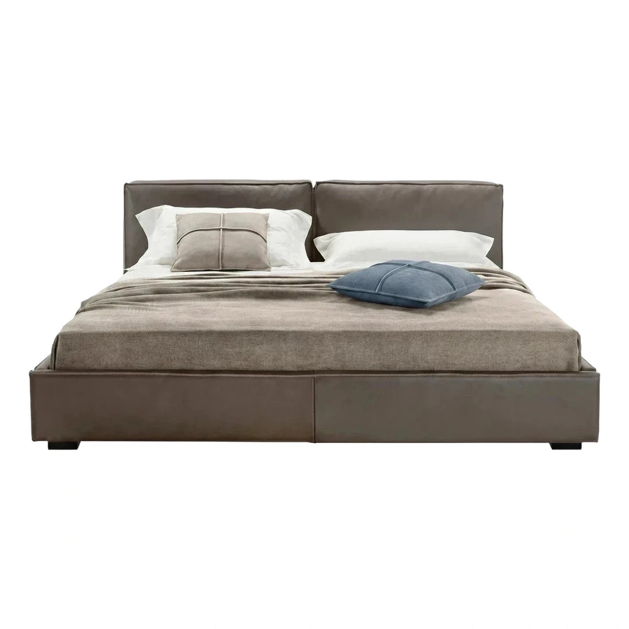 Square Tufted Upholstered Platform Bed