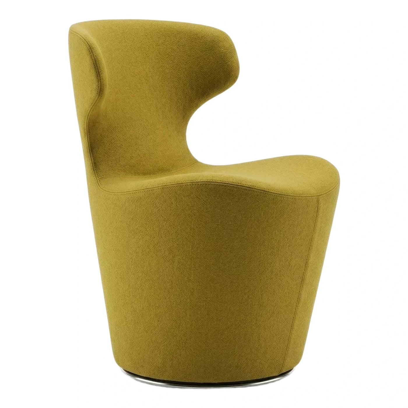 Modern Olive Green Fabric Swivel Lounge Chair