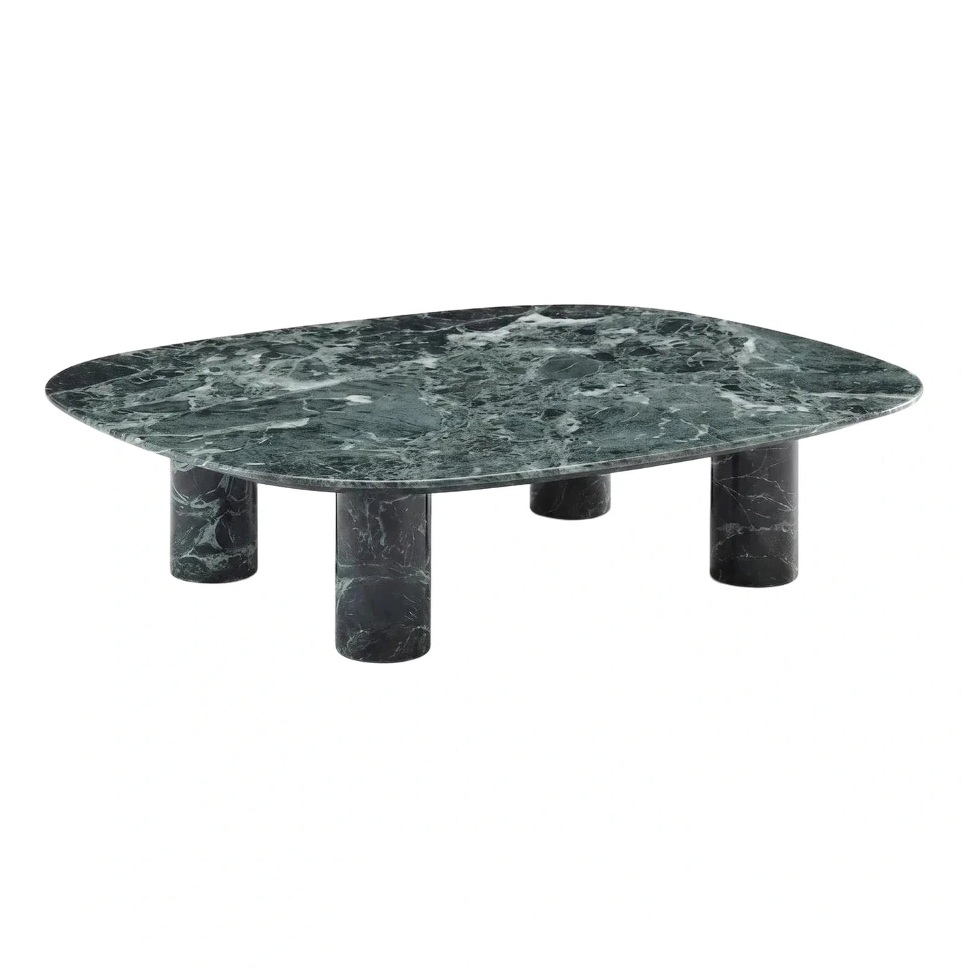 Green Marble Organic Shape Coffee Table