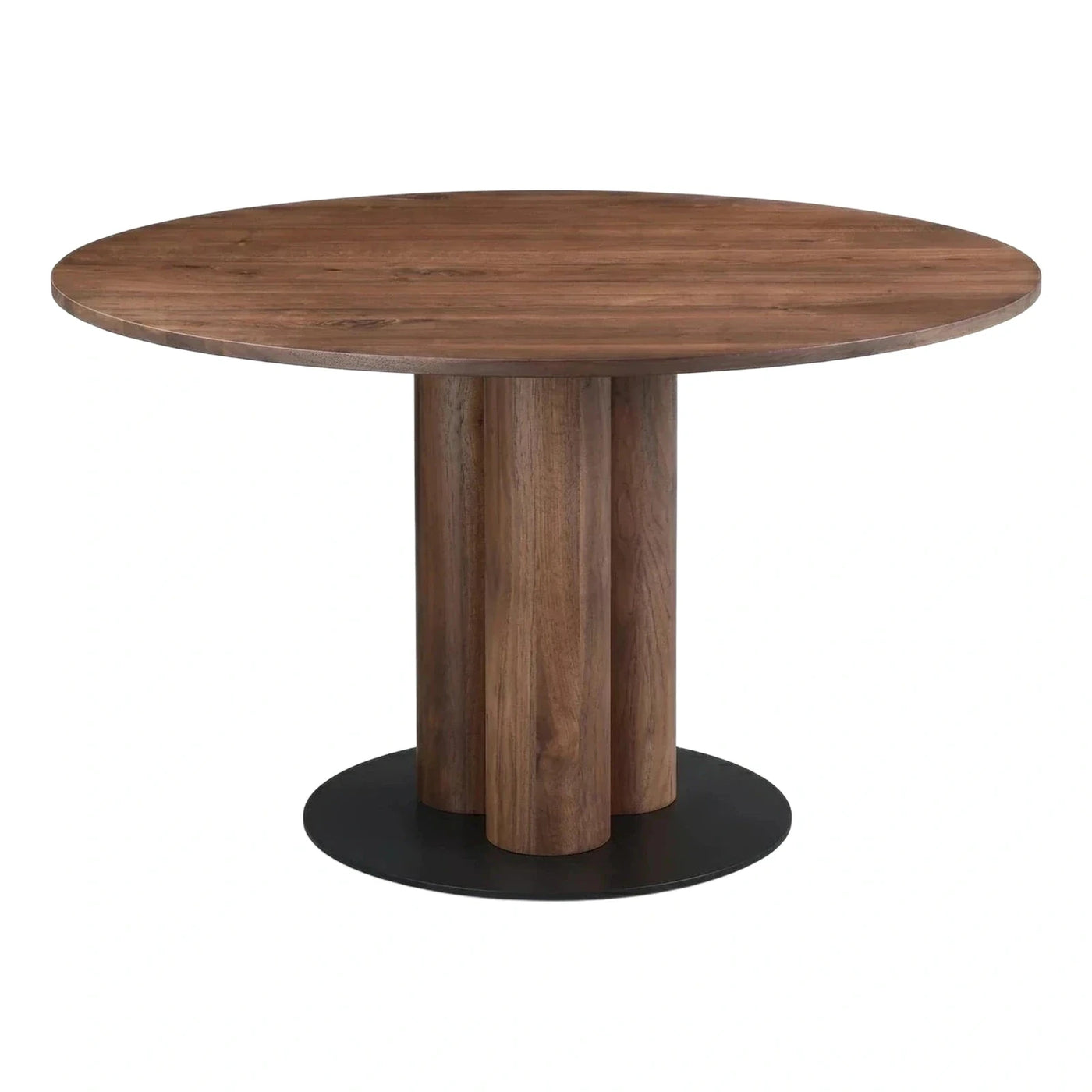 Modern Round Wood Pedestal Dining Table