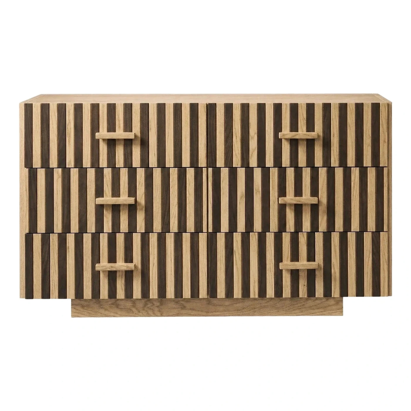 Modern Two-Tone Wood Six-Drawer Sideboard