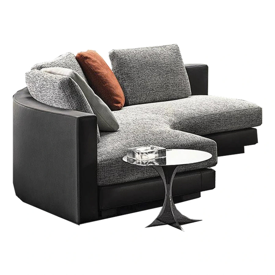 Minotti Daniels Curved Fabric Sectional Sofa