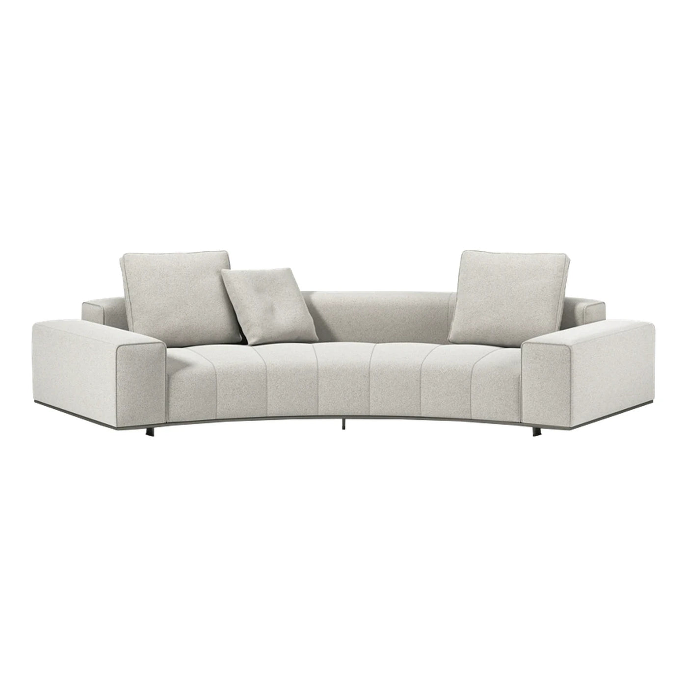 Minotti Goodman Curved Fabric Sofa
