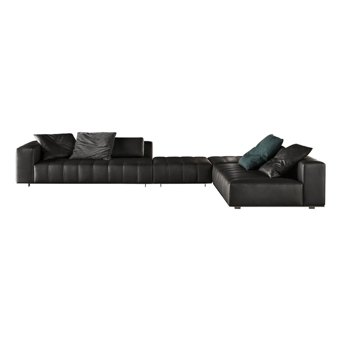 Minotti Lawrence Modular Leather Sectional Sofa