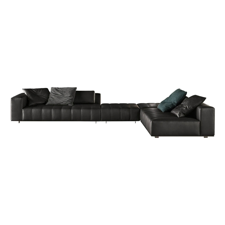 Minotti Lawrence Modular Leather Sectional Sofa