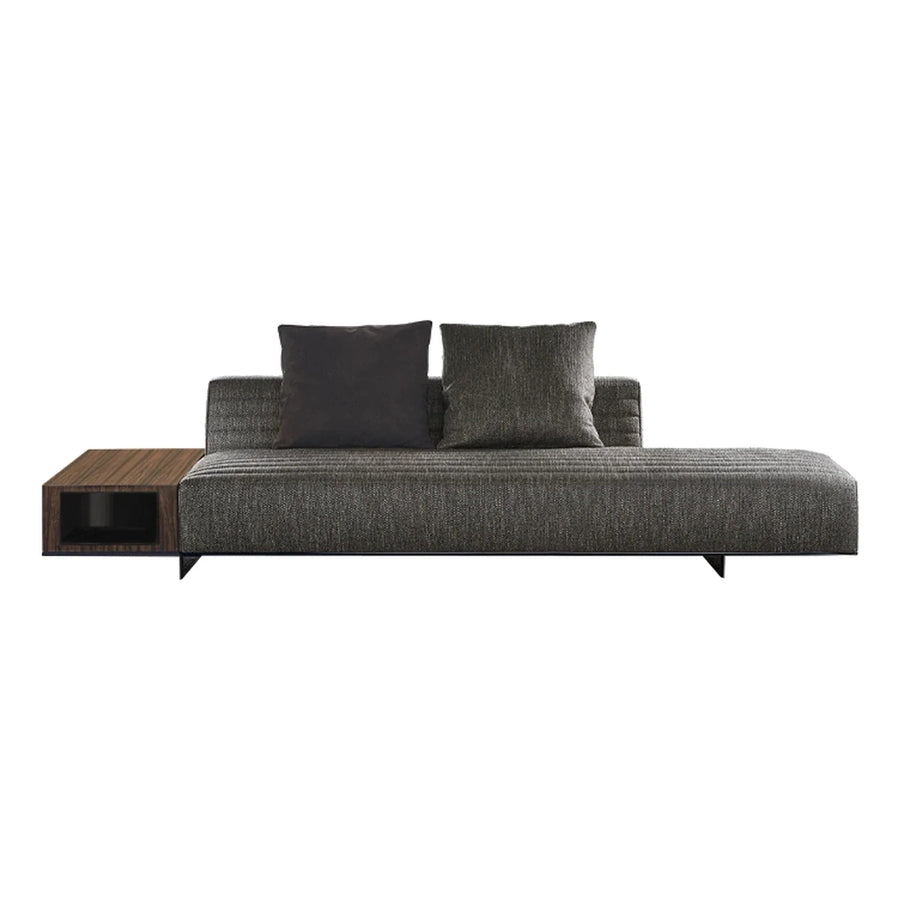 Minotti Roger Daybed with Wood Side Table