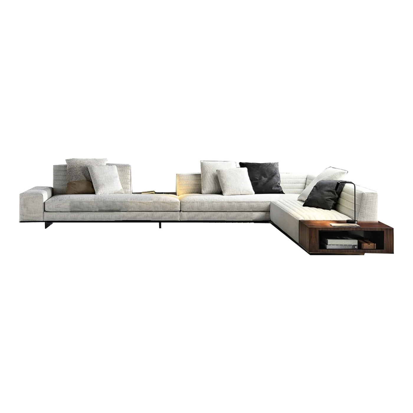 Minotti Roger Fabric Sectional Sofa with Chaise
