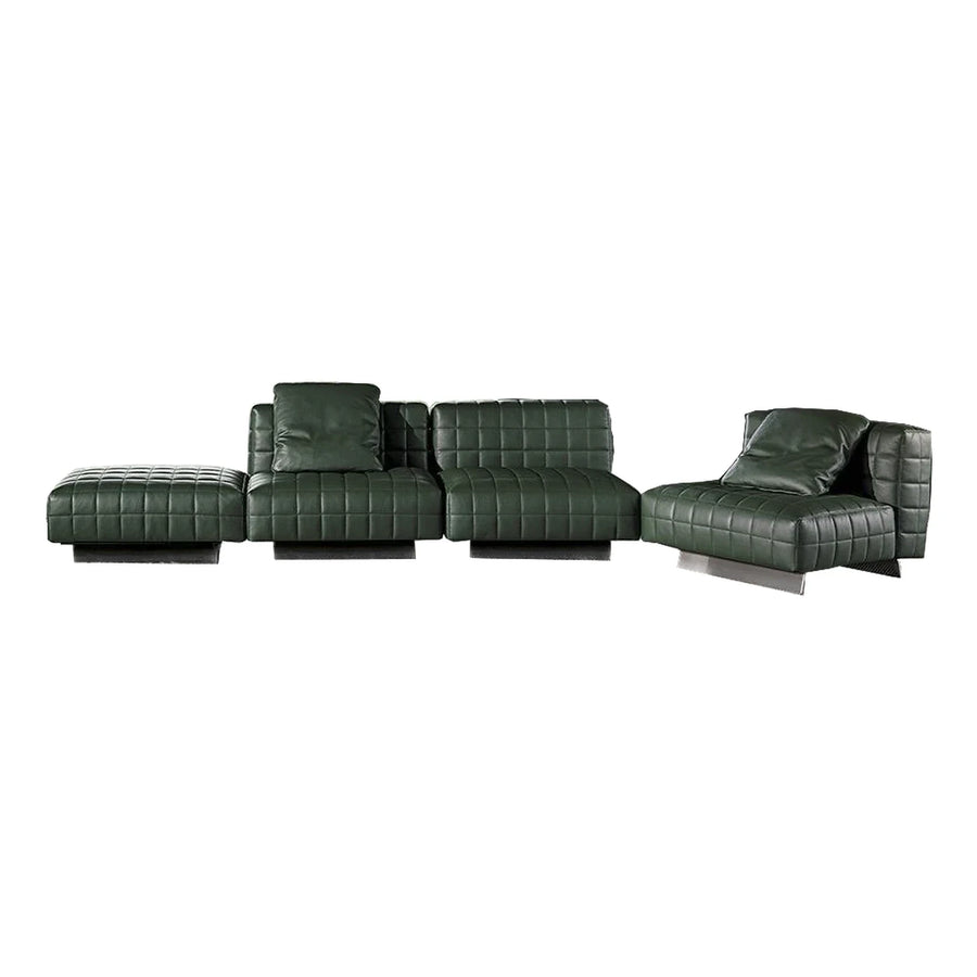 Minotti Twiggy Quilted Leather Modular Sofa