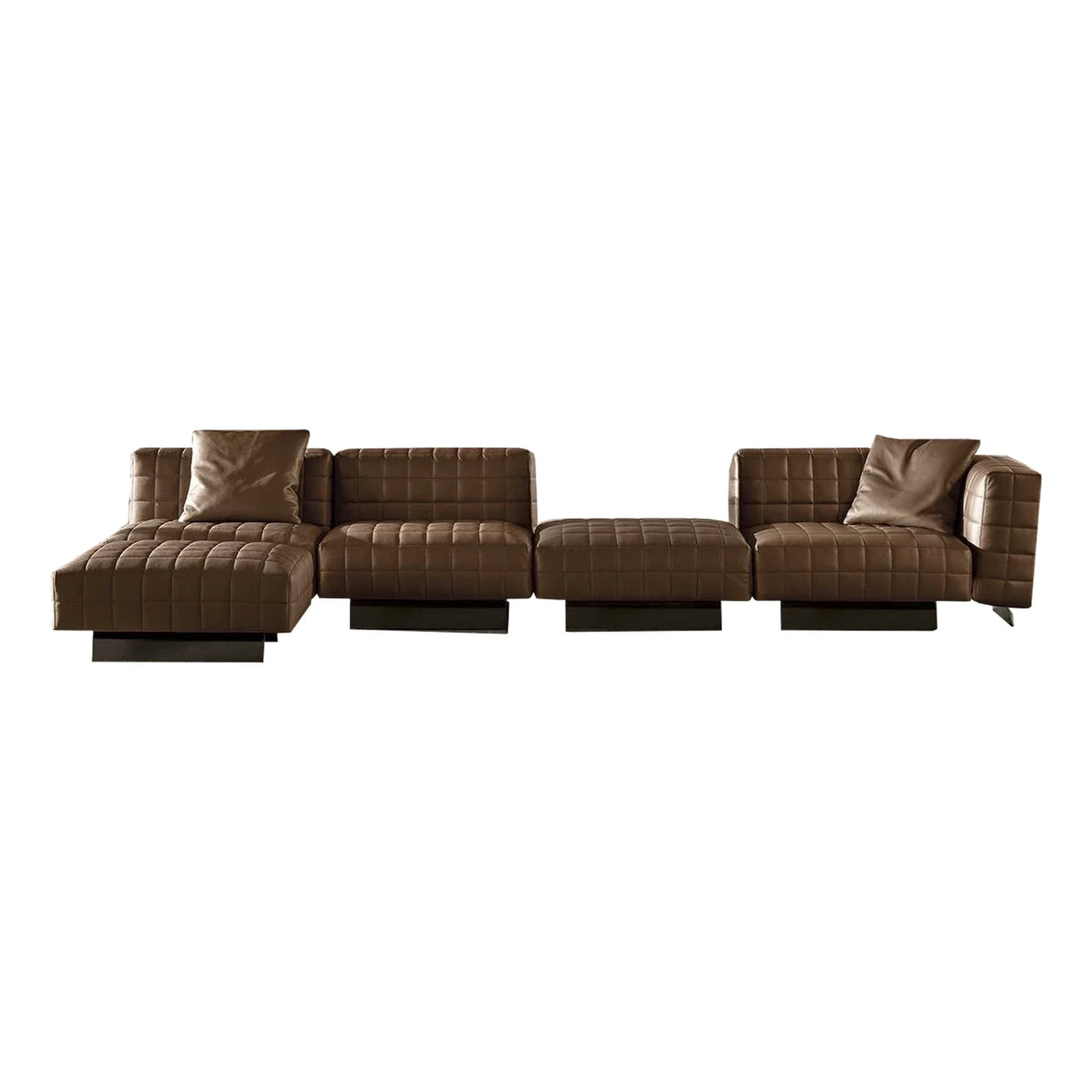 Minotti Twiggy Quilted Modular Sectional Sofa