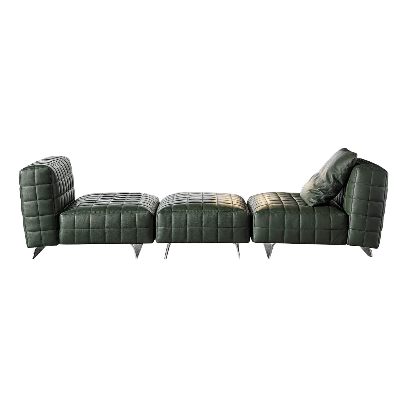 Minotti Twiggy Quilted Leather Modular Sofa
