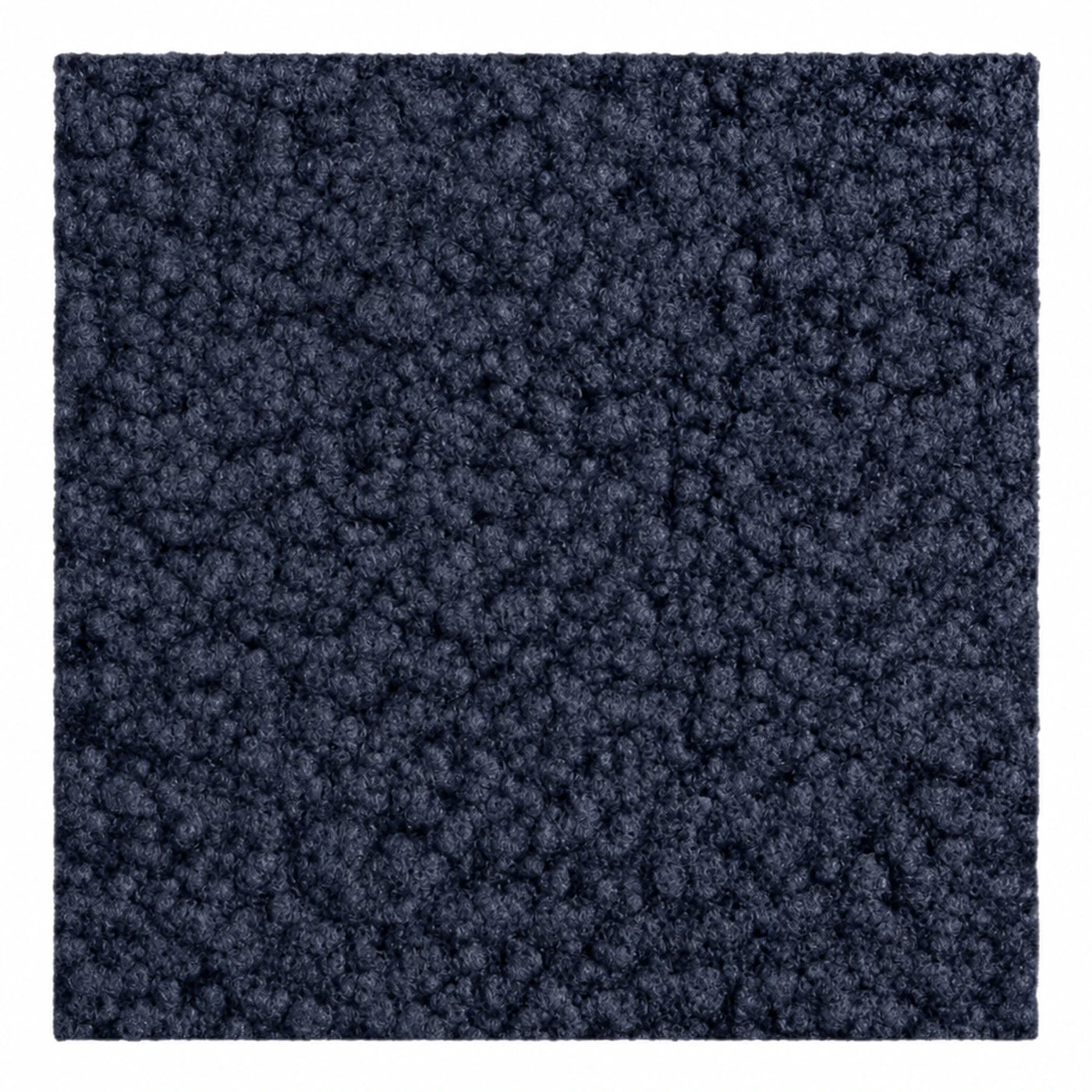 Navy Blue Textured Square Area Rug