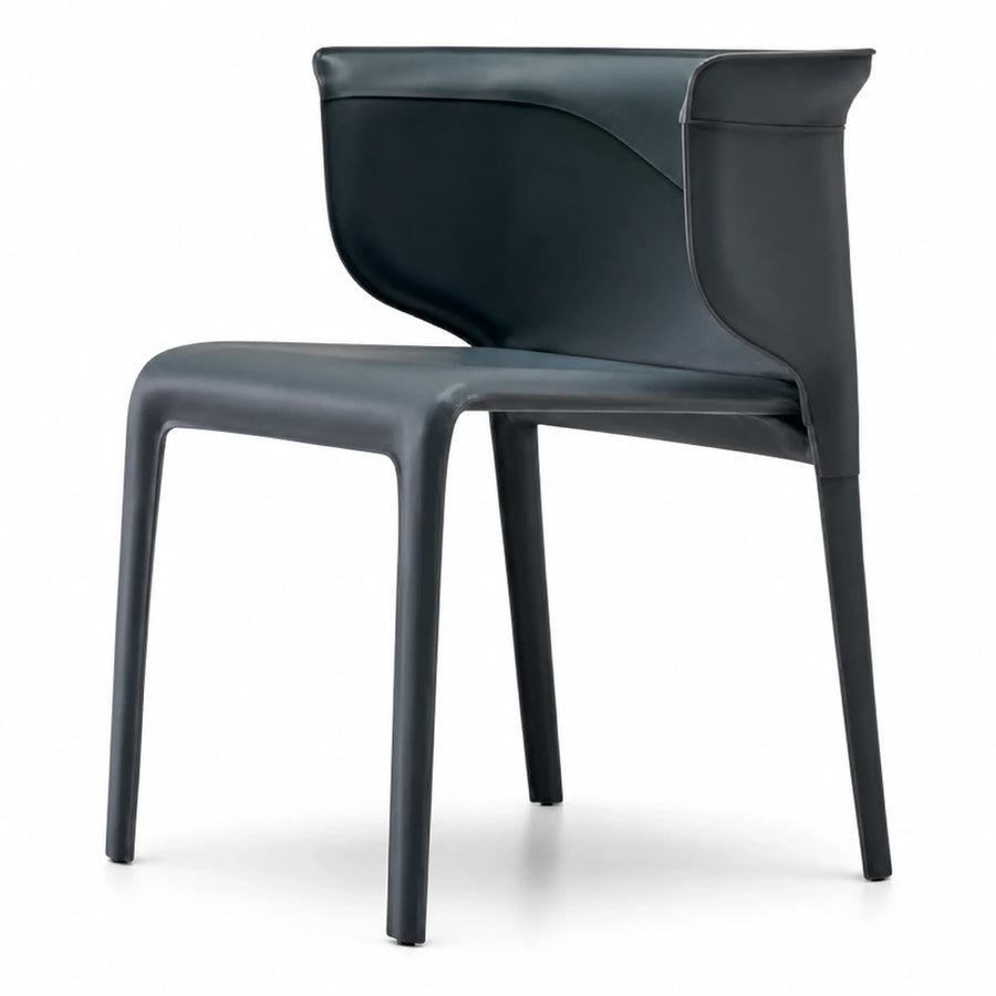 Modern Dark Grey Molded Dining Chair