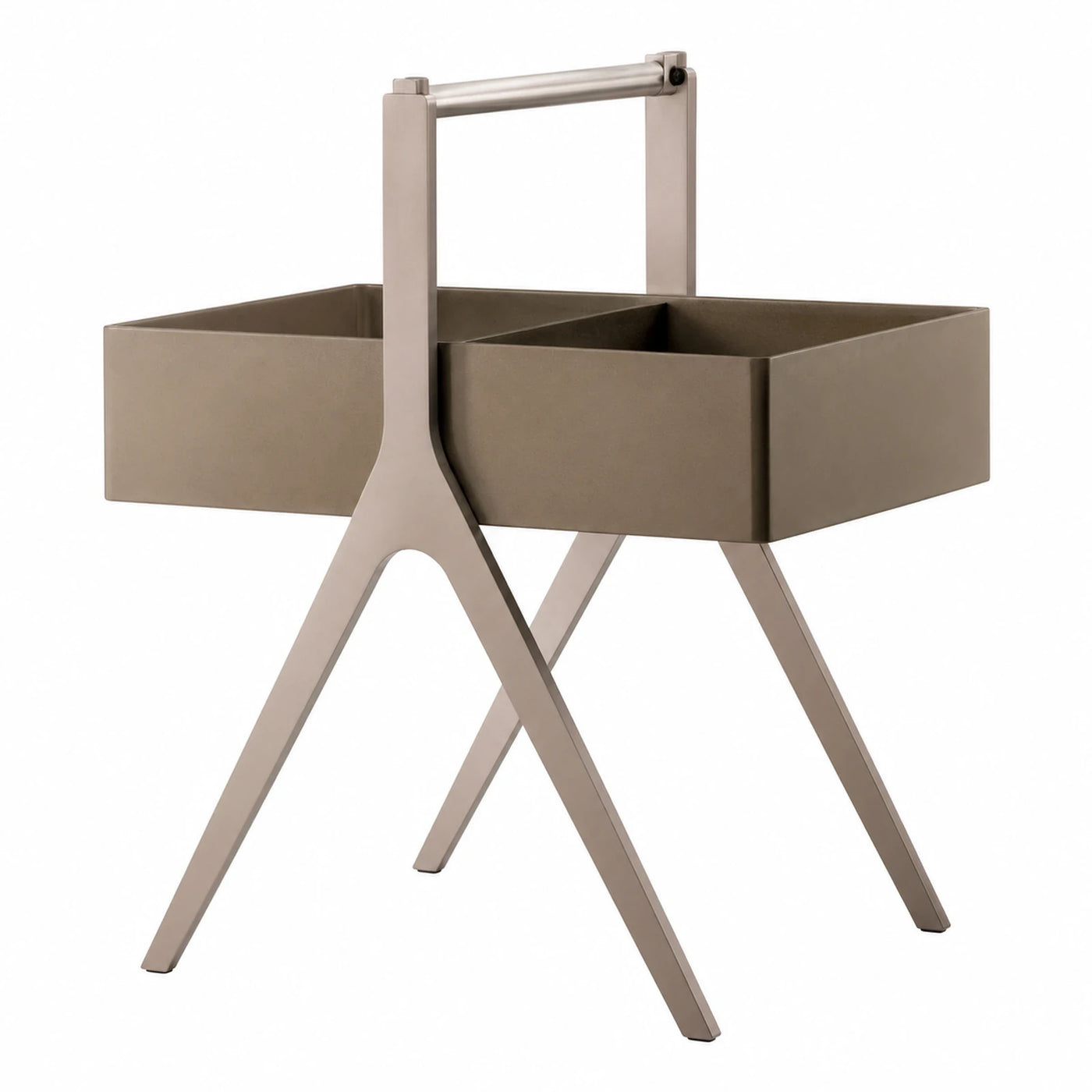 Modern Metal Magazine Rack with Handle