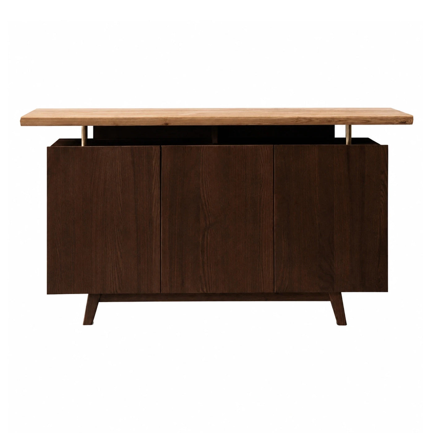 Two-Tone Wood Sideboard with Floating Top