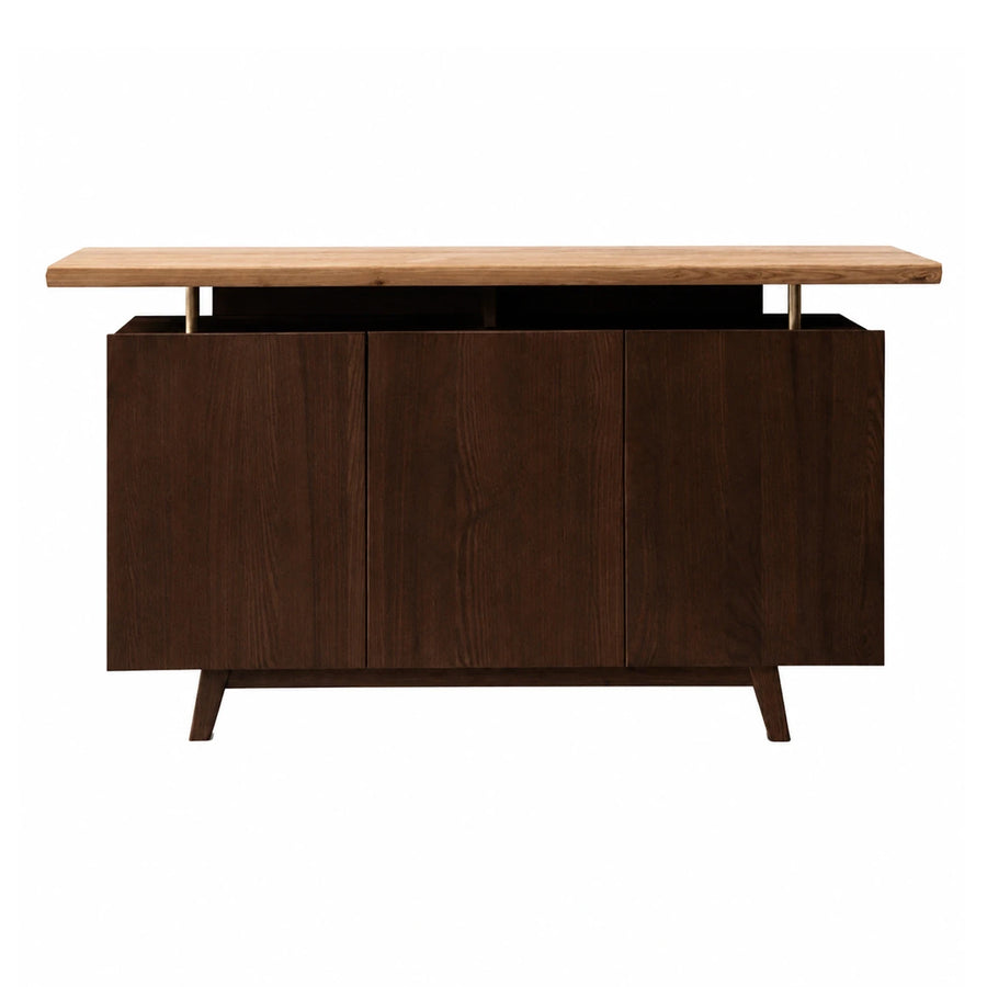 Two-Tone Wood Sideboard with Floating Top