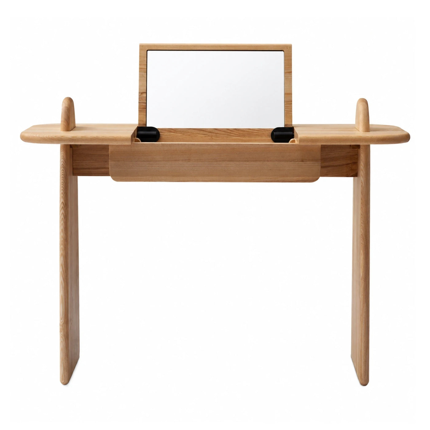 Light Wood Makeup Vanity Desk with Mirror