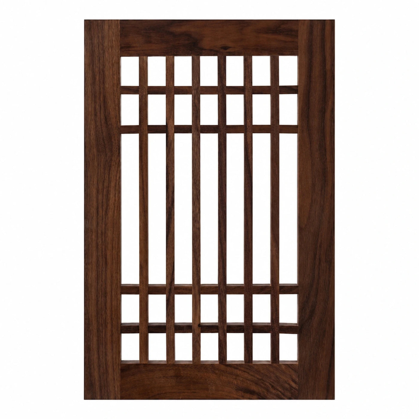 Dark Wood Lattice Panel Door
