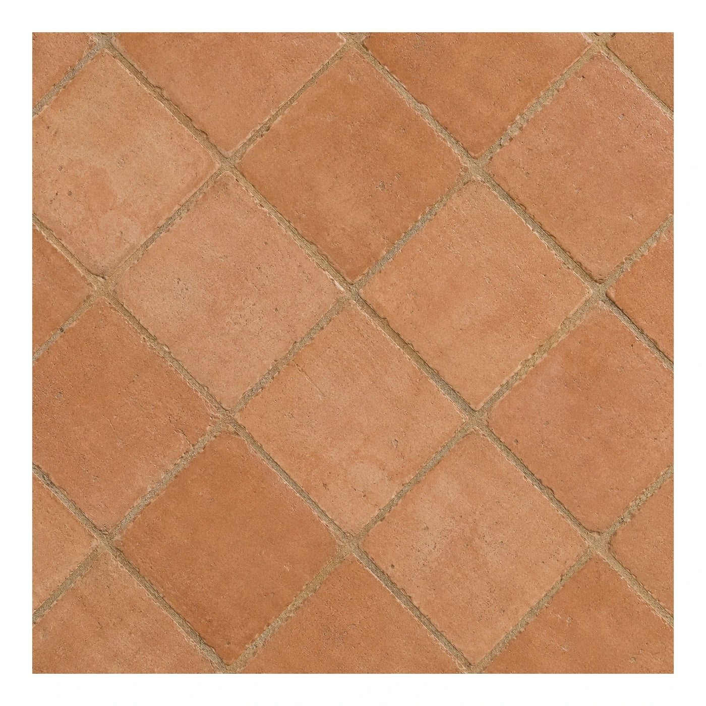 Terracotta Floor Tiles Diagonal Pattern