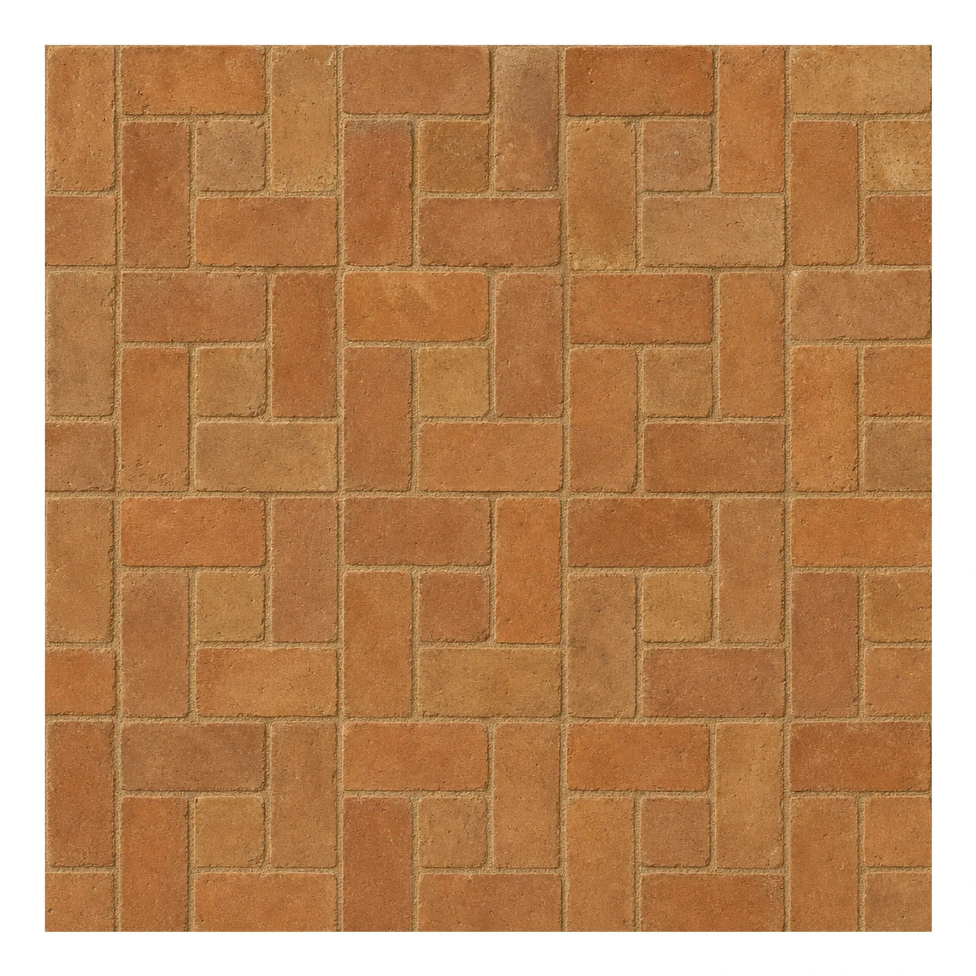 Terracotta Brick Pattern Floor Tiles