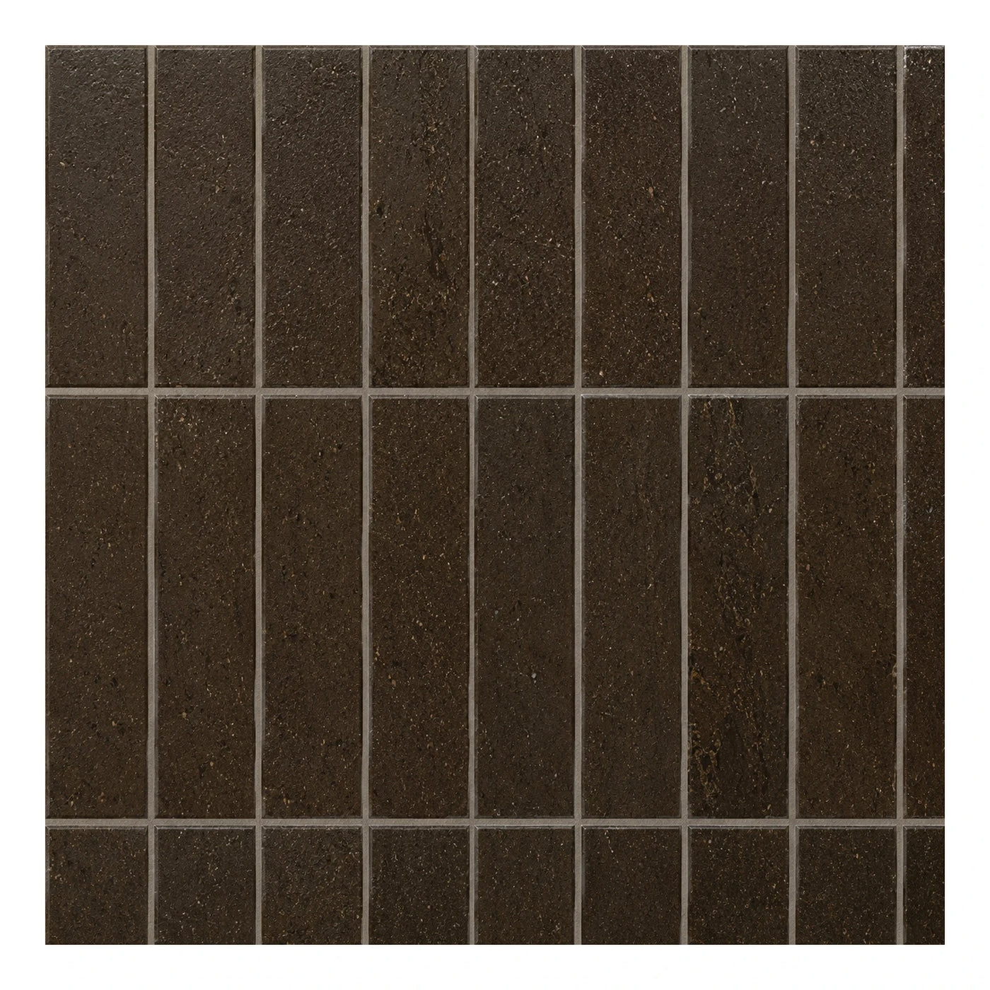 Dark Brown Stone Mosaic Floor Tiles