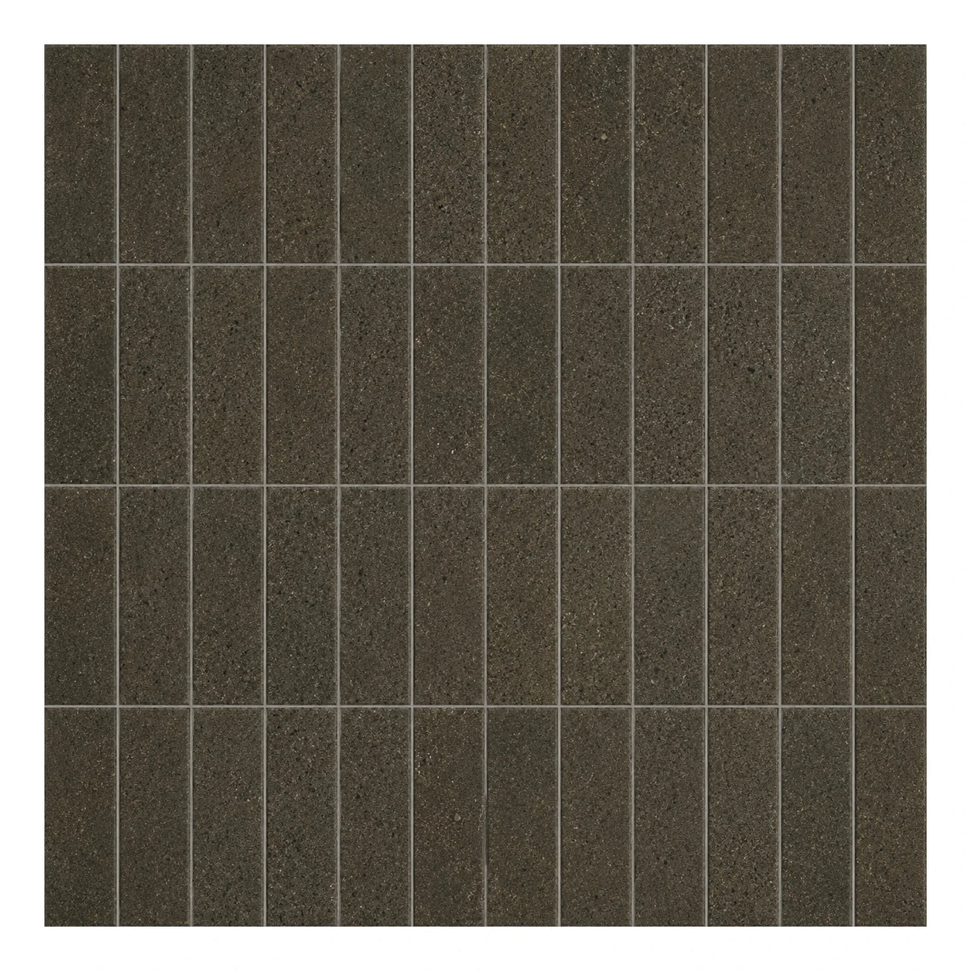 Dark Brown Rectangular Mosaic Floor Tiles