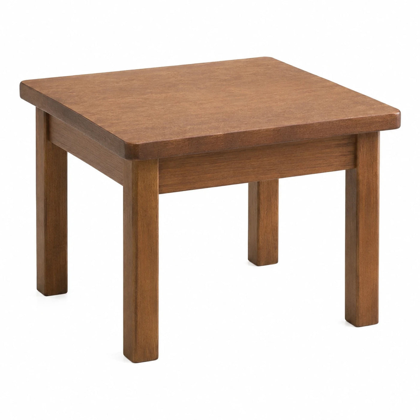 Square Wooden Coffee Table with Thick Top