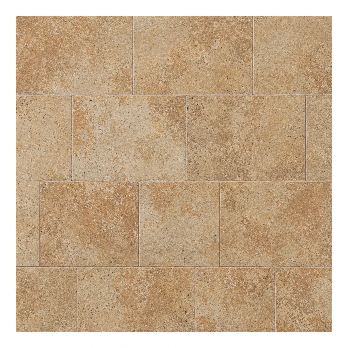 Beige Travertine Look Porcelain Floor Tile