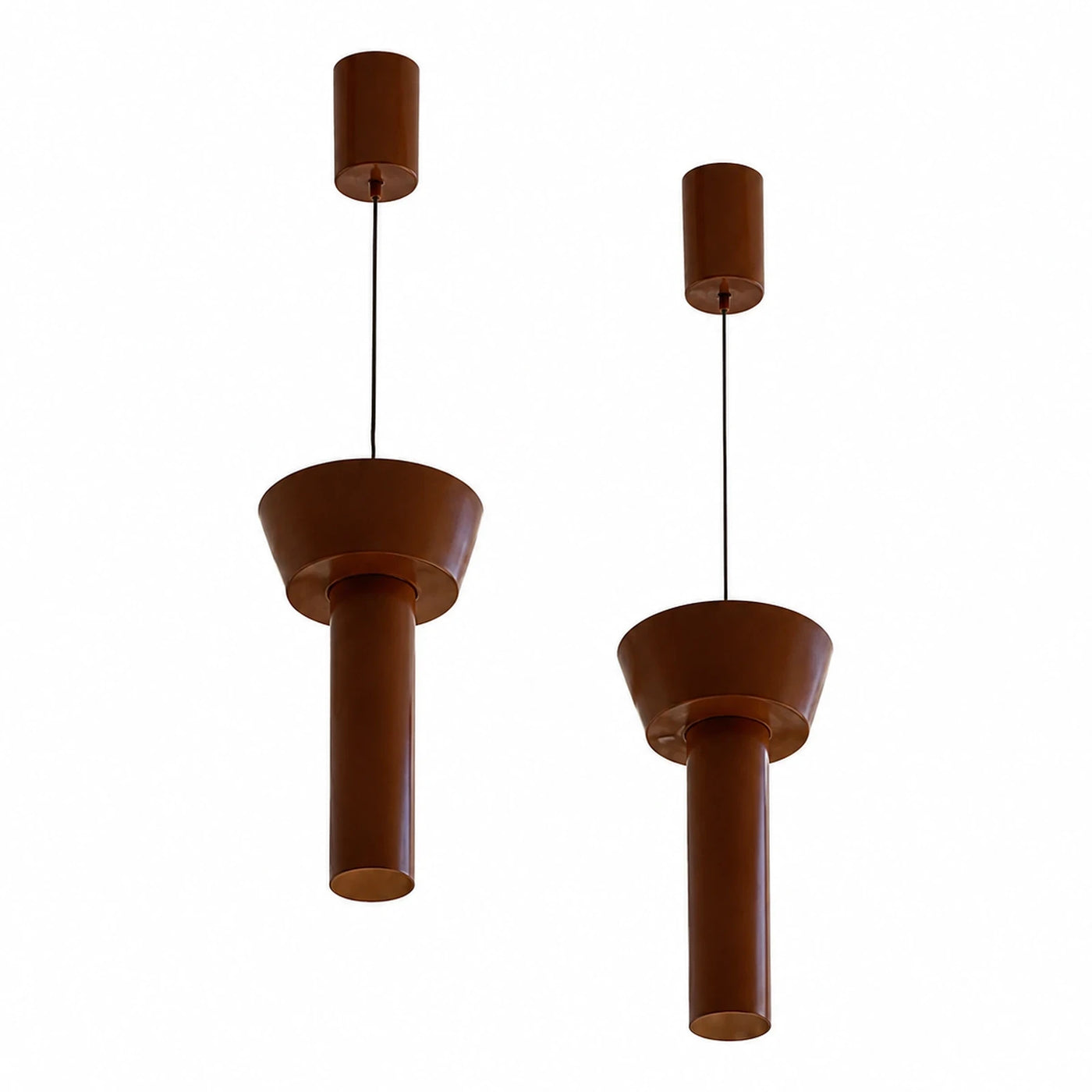 Brown Metal Pendant Light Set