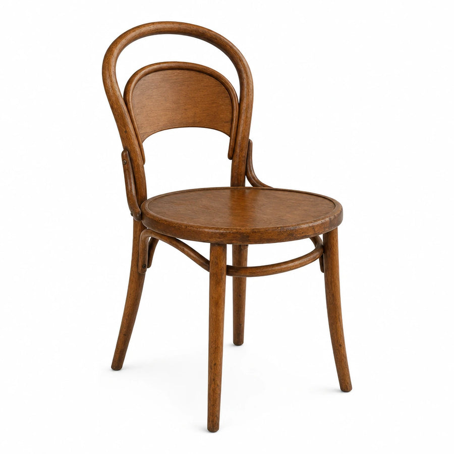 Bentwood Dining Chair with Curved Backrest