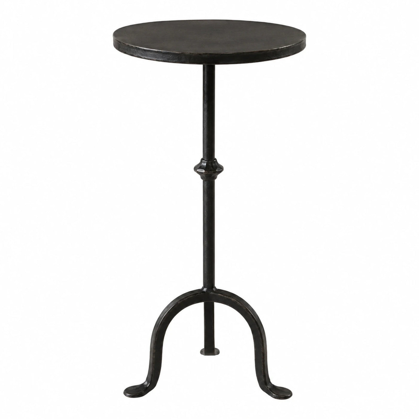Black Metal Round Accent Table