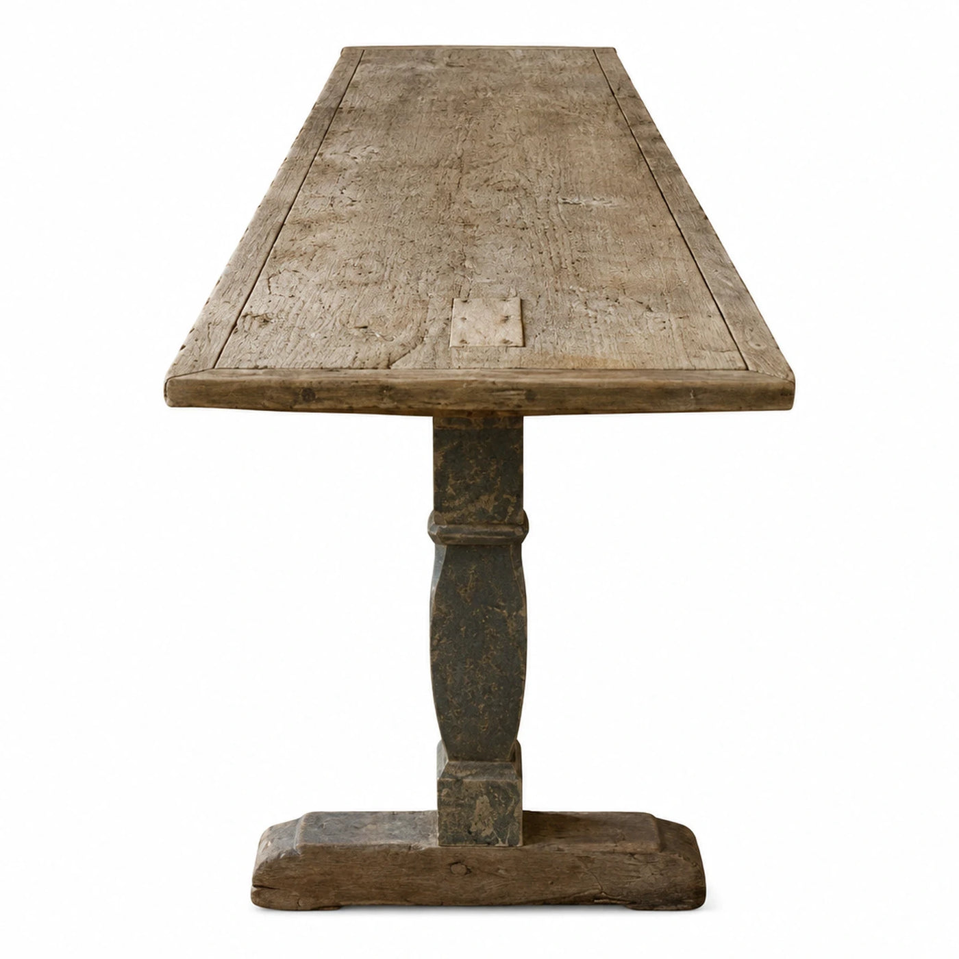 Rustic Reclaimed Wood Trestle Dining Table